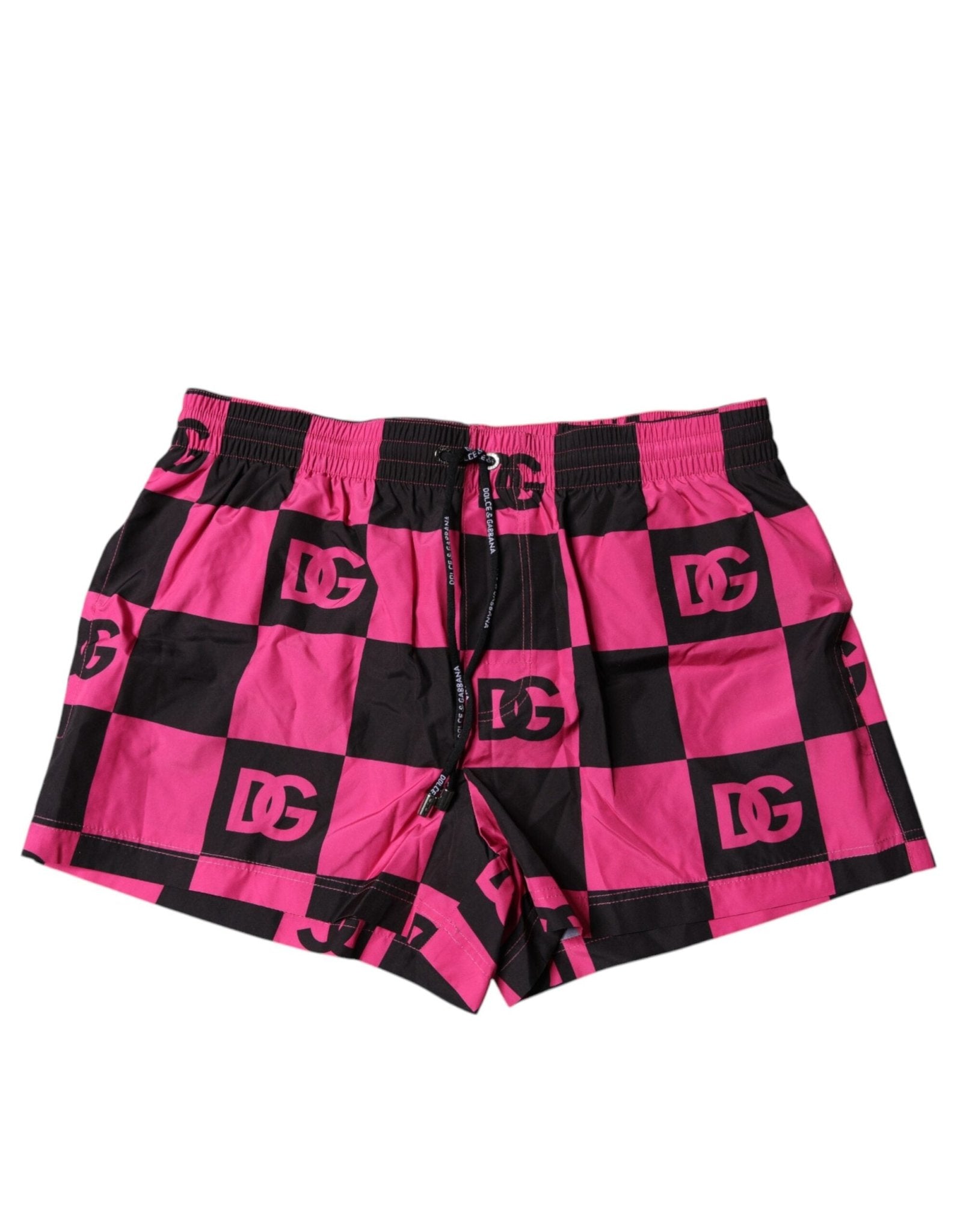 Dolce & Gabbana Black Pink Logo Beachwear Shorts 2Pc Swimwear - Sandy Store ByNet