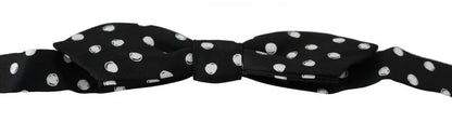 Dolce & Gabbana Black Polka Dots Adjustable Neck Bow Tie – par Dolce & Gabbana | Disponible sur Sandy Store ByNet