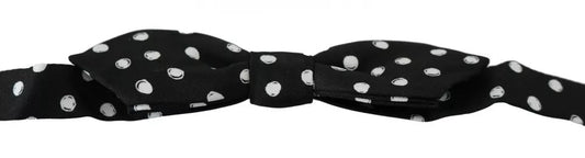 Dolce & Gabbana Black Polka Dots Adjustable Neck Bow Tie – par Dolce & Gabbana | Disponible sur Sandy Store ByNet