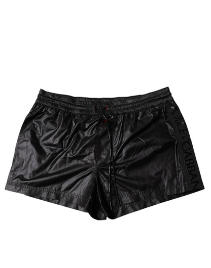 Dolce & Gabbana Black Polyester Beachwear Shorts Swimwear – IT5 | M par Dolce & Gabbana | Disponible sur Sandy Store ByNet