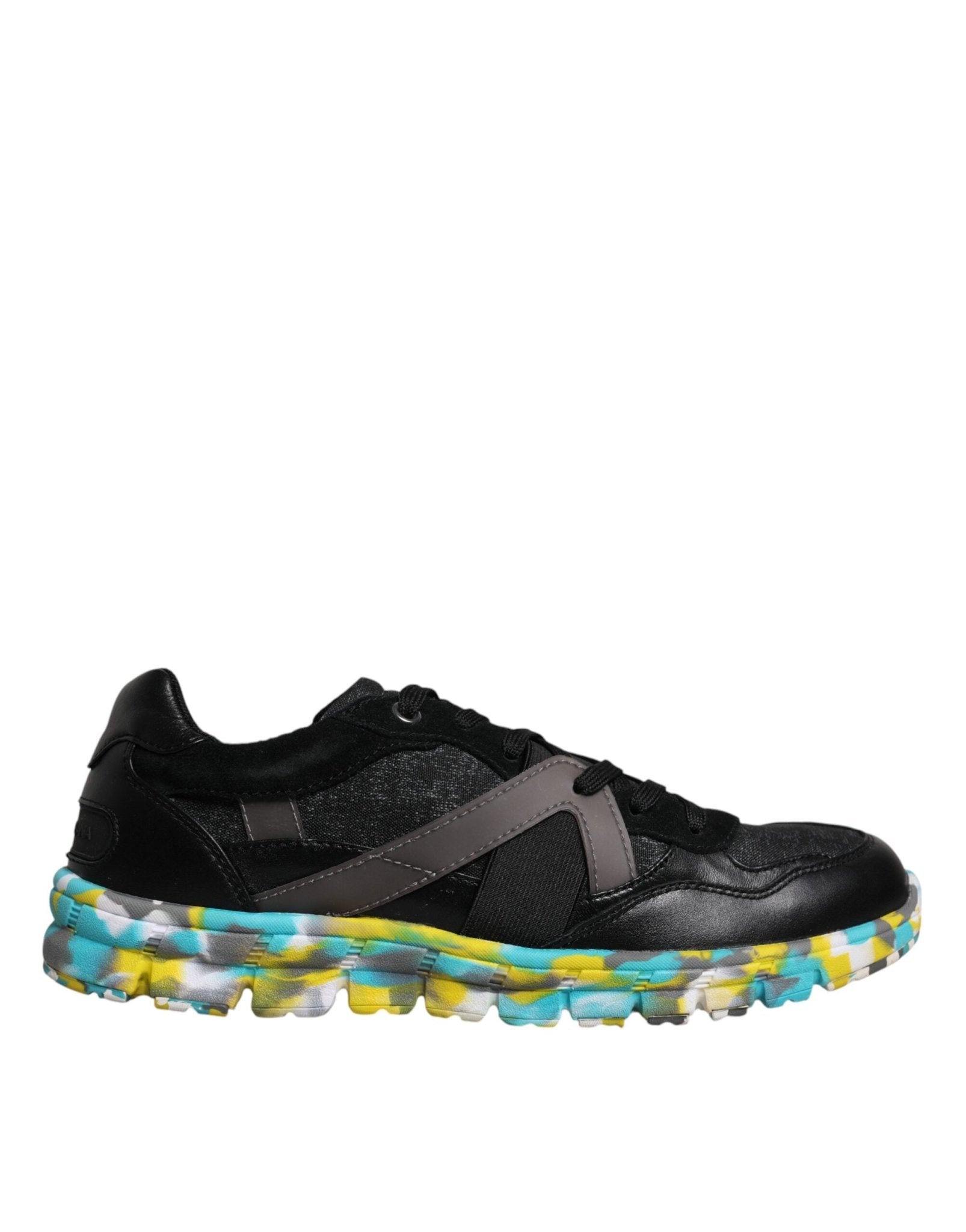 Dolce & Gabbana Black Polyester Low Top Men Sneakers Shoes – EU41.5/US8.5 par Dolce & Gabbana | Disponible sur Sandy Store ByNet