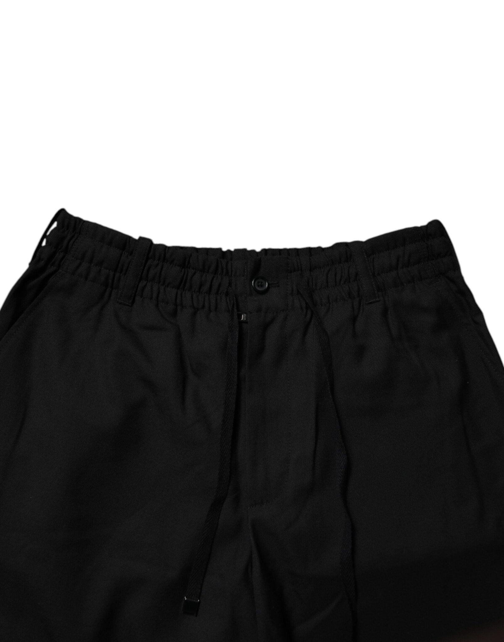 Dolce & Gabbana Black Polyester Men Cropped Pants - Sandy Store ByNet