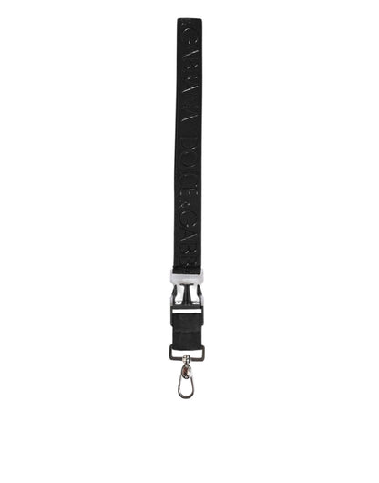 Dolce & Gabbana Black Polyester Stretch Rubberised DG Logo Men Keychain – par Dolce & Gabbana | Disponible sur Sandy Store ByNet
