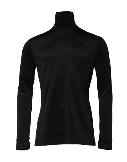 Dolce & Gabbana Black Polyester Turtleneck Pullover Sweater – IT48 | M par Dolce & Gabbana | Disponible sur Sandy Store ByNet