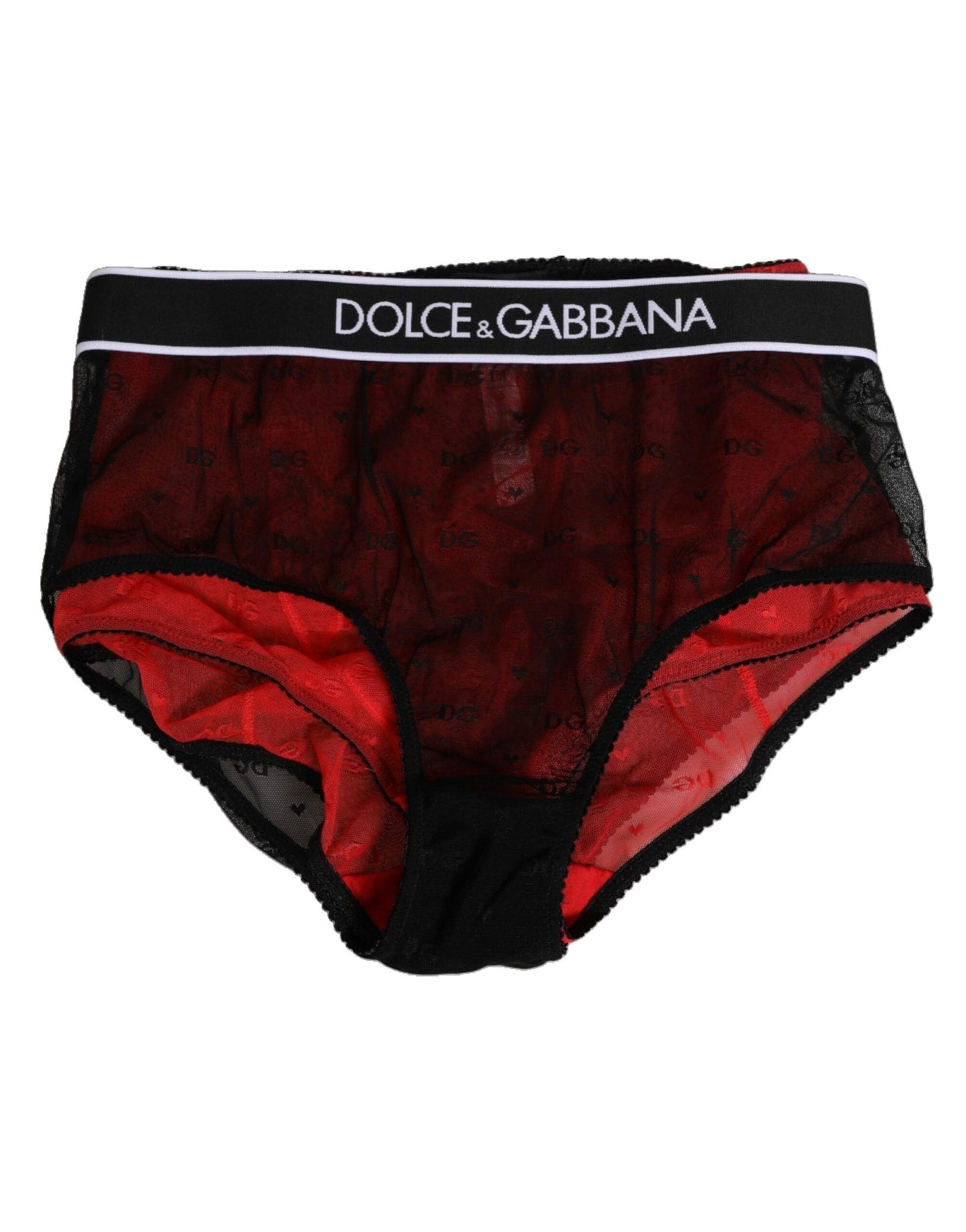Dolce & Gabbana Black Red Nylon High Waist Girdle Underwear – IT2 | S par Dolce & Gabbana | Disponible sur Sandy Store ByNet