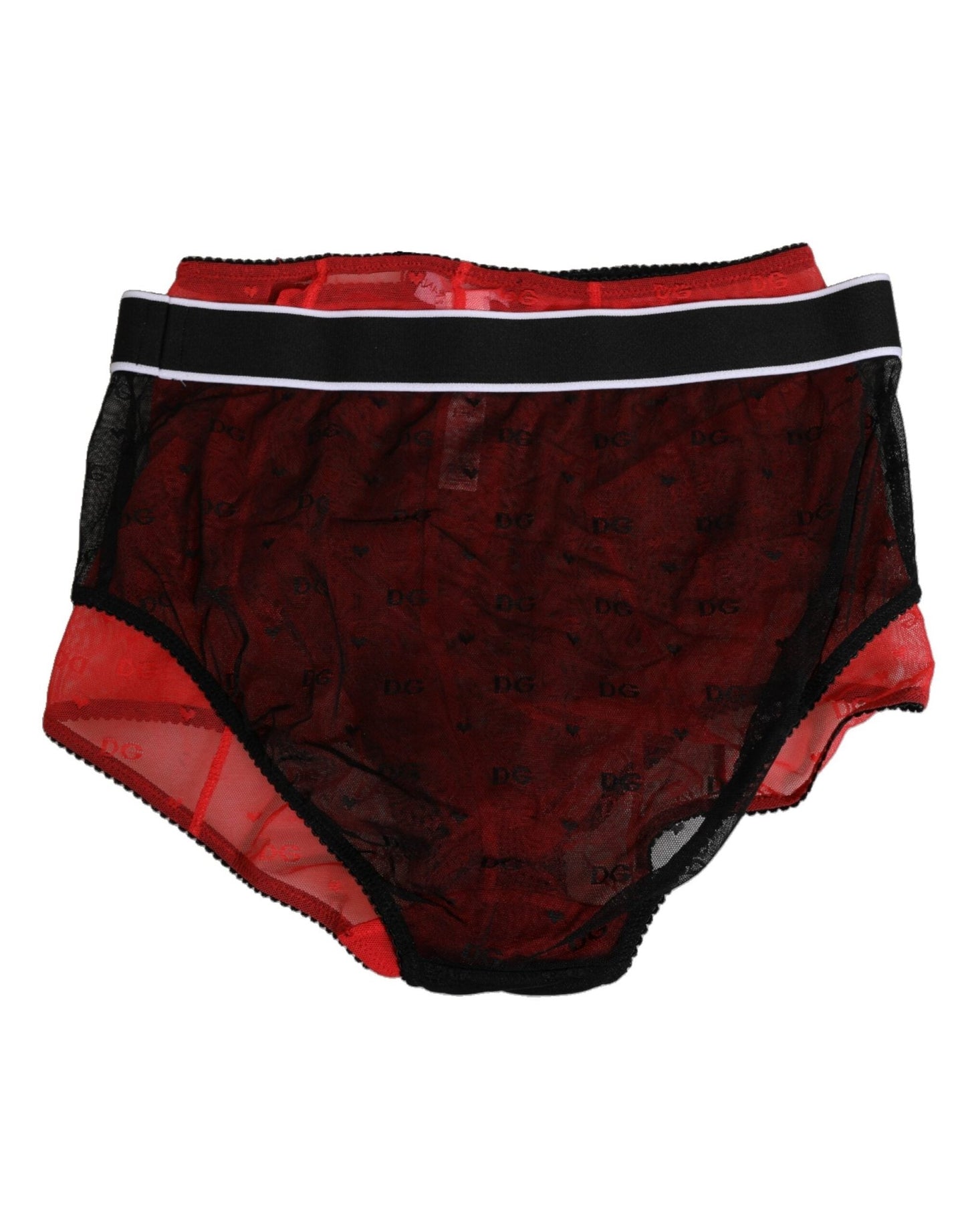 Dolce & Gabbana Black Red Nylon High Waist Girdle Underwear – IT2 | S par Dolce & Gabbana | Disponible sur Sandy Store ByNet