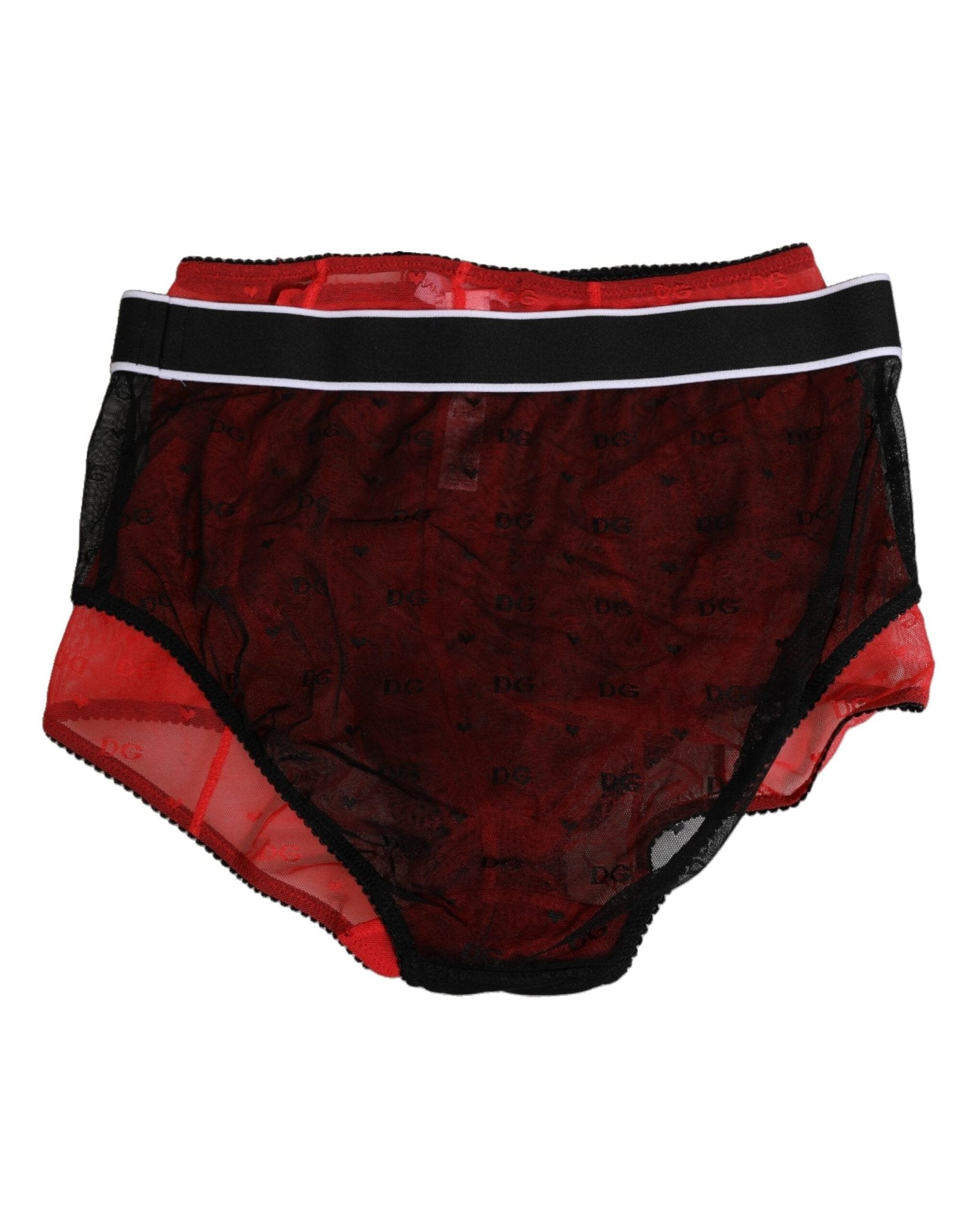 Dolce & Gabbana Black Red Nylon High Waist Girdle Underwear – IT2 | S par Dolce & Gabbana | Disponible sur Sandy Store ByNet