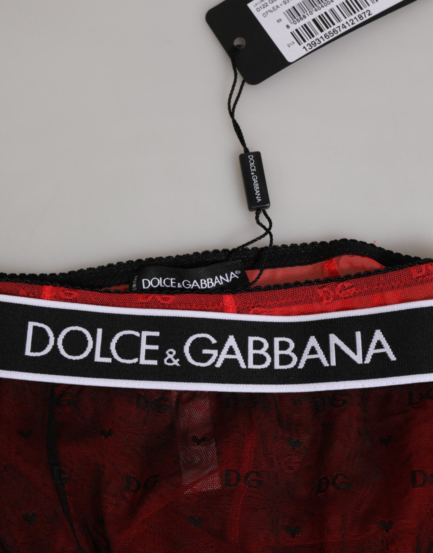 Dolce & Gabbana Black Red Nylon High Waist Girdle Underwear – IT2 | S par Dolce & Gabbana | Disponible sur Sandy Store ByNet