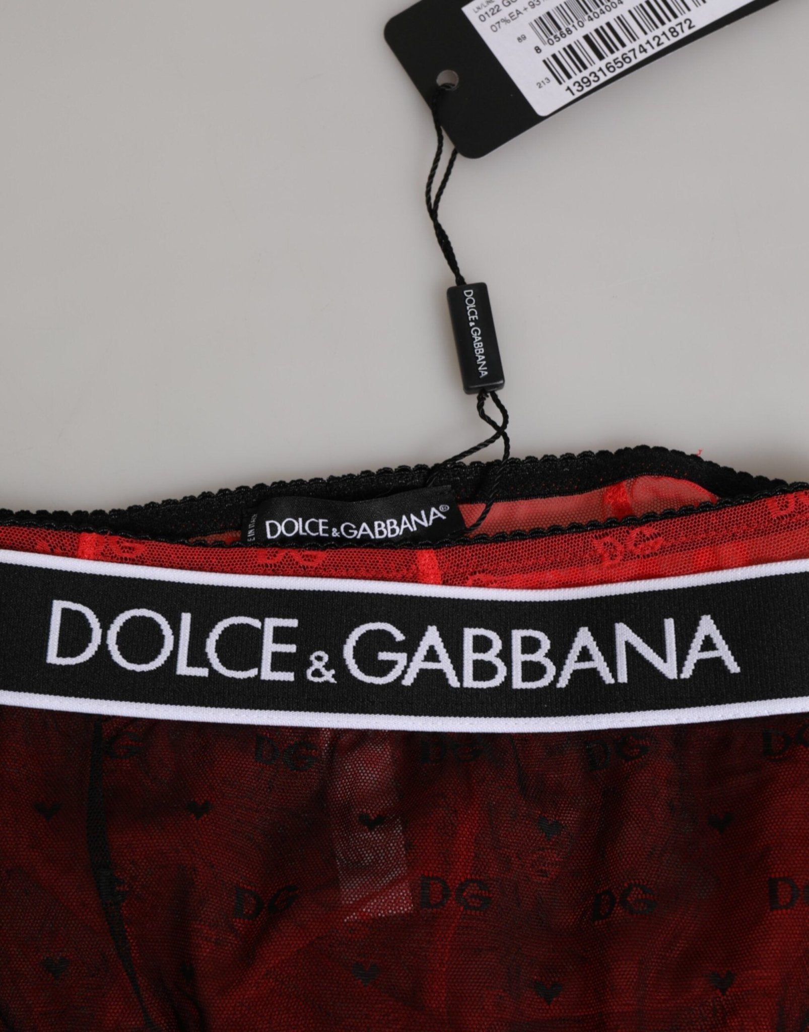 Dolce & Gabbana Black Red Nylon High Waist Girdle Underwear – IT2 | S par Dolce & Gabbana | Disponible sur Sandy Store ByNet