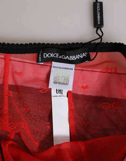 Dolce & Gabbana Black Red Nylon High Waist Girdle Underwear – IT2 | S par Dolce & Gabbana | Disponible sur Sandy Store ByNet