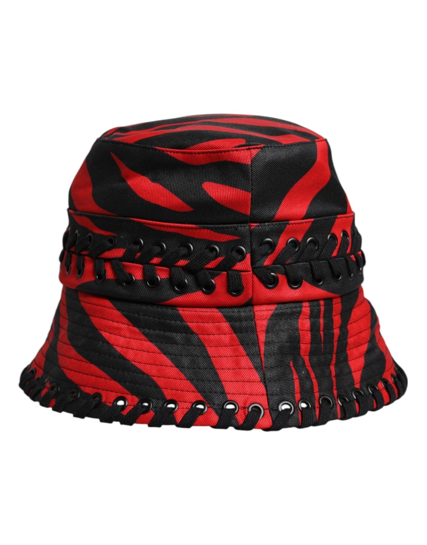 Dolce & Gabbana Black Red Stripe Polyester Wide Brim Bucket Hat – 57 cm|S par Dolce & Gabbana | Disponible sur Sandy Store ByNet