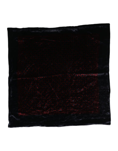 Dolce & Gabbana Black Red Viscose Square Men Foulard Scarf – par Dolce & Gabbana | Disponible sur Sandy Store ByNet
