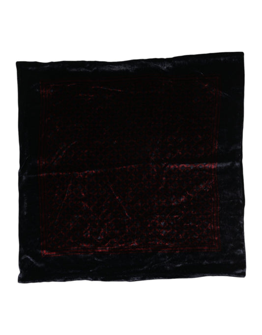 Dolce & Gabbana Black Red Viscose Square Men Foulard Scarf – par Dolce & Gabbana | Disponible sur Sandy Store ByNet