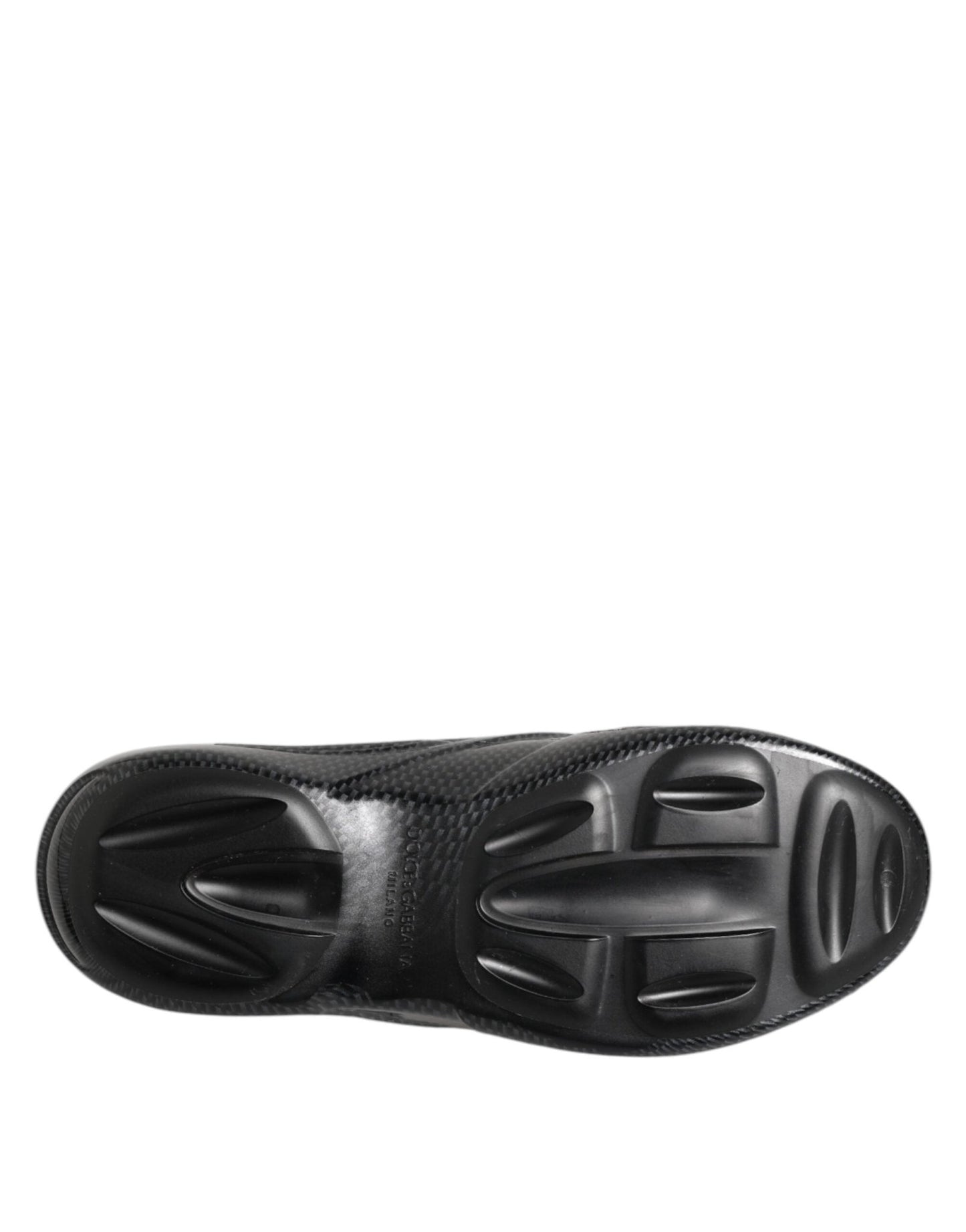 Dolce & Gabbana Black Rubber Slides Low Top Sneakers Shoes – EU44/US11 par Dolce & Gabbana | Disponible sur Sandy Store ByNet