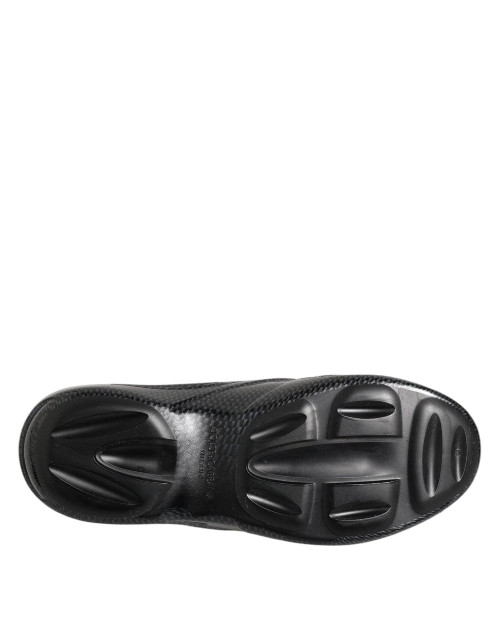 Dolce & Gabbana Black Rubber Slides Low Top Sneakers Shoes – EU44/US11 par Dolce & Gabbana | Disponible sur Sandy Store ByNet