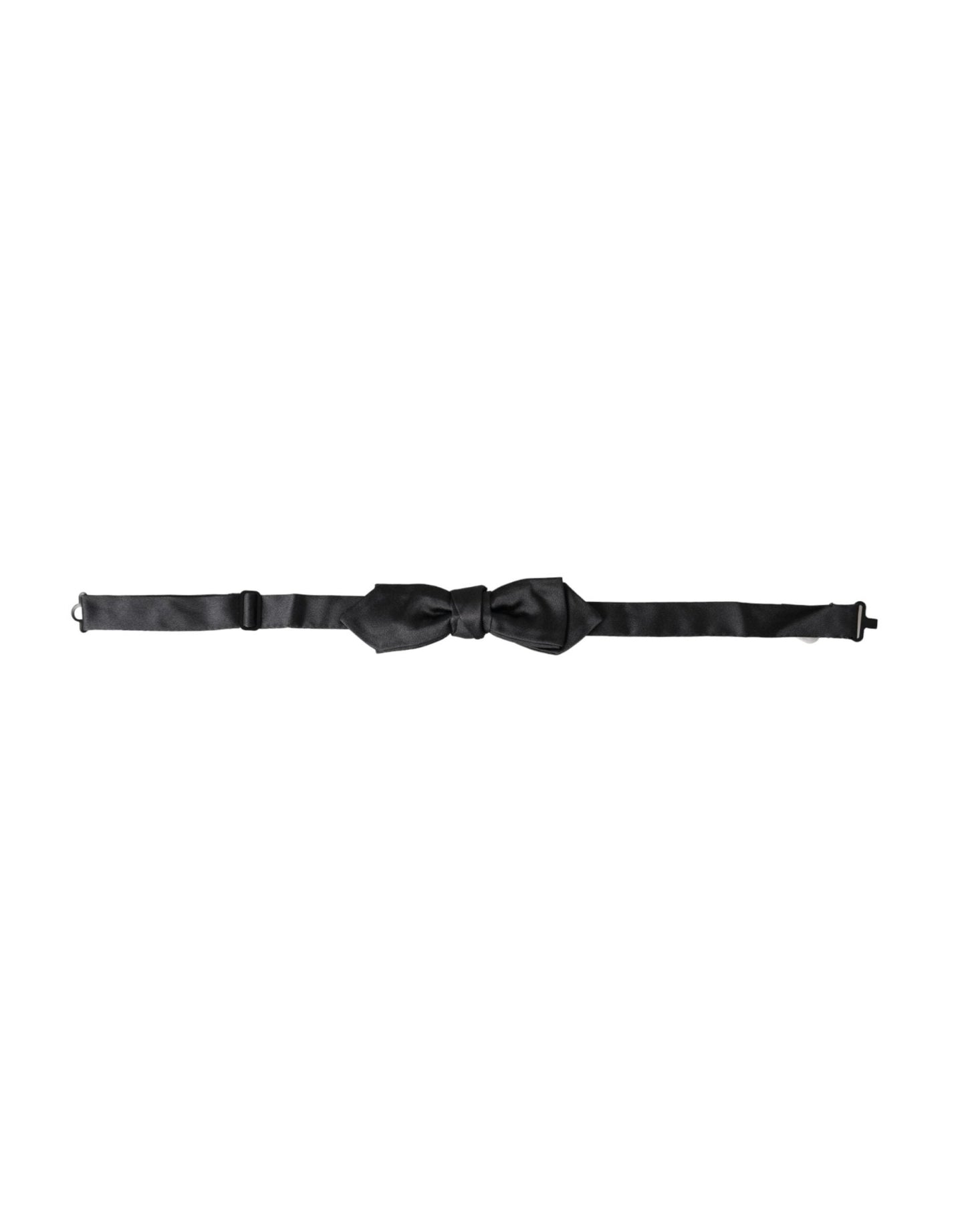 Dolce & Gabbana Black Satin Silk Adjustable Neck Men Bow Tie – par Dolce & Gabbana | Disponible sur Sandy Store ByNet