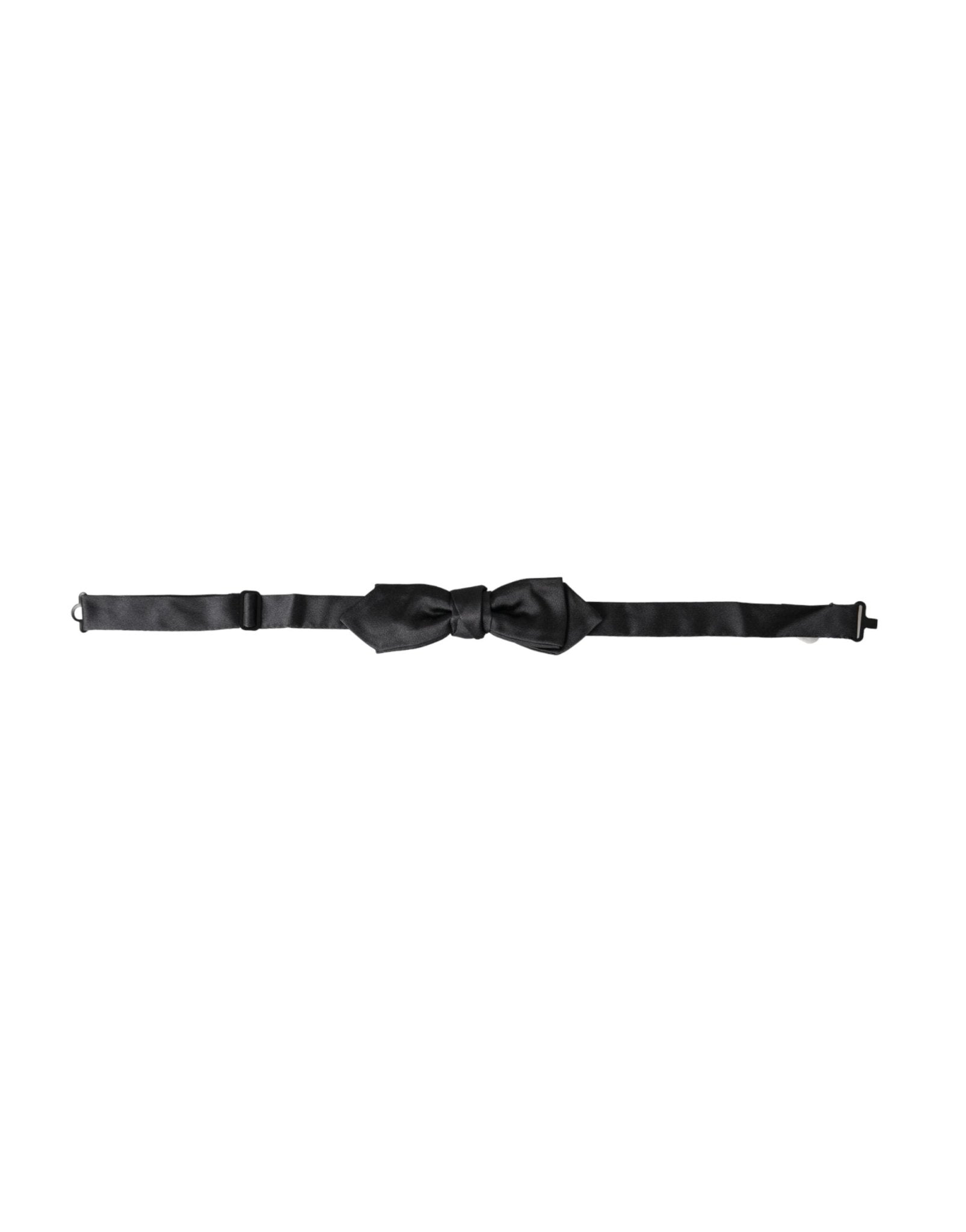 Dolce & Gabbana Black Satin Silk Adjustable Neck Men Bow Tie – par Dolce & Gabbana | Disponible sur Sandy Store ByNet