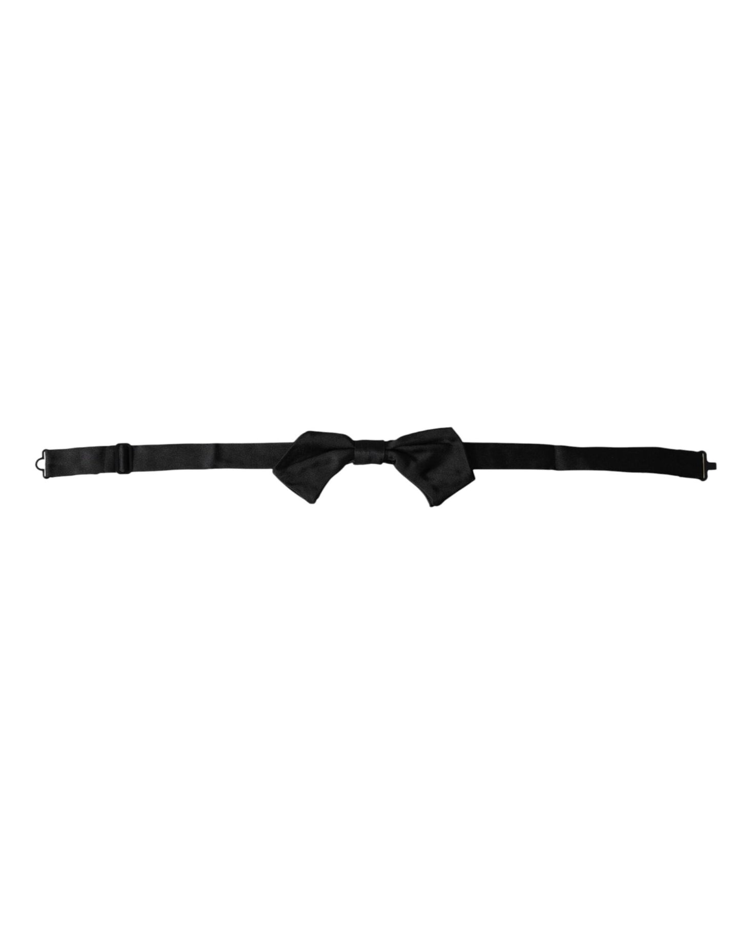 Dolce & Gabbana Black Satin Silk Adjustable Neck Men Bow Tie – par Dolce & Gabbana | Disponible sur Sandy Store ByNet