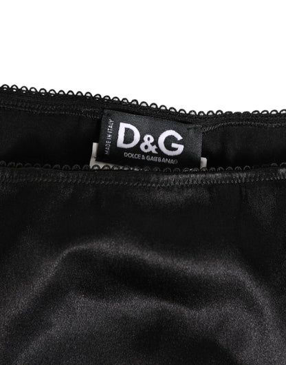 Dolce & Gabbana Black Satin Stretch Slip Brief Women Underwear – IT3 | M par Dolce & Gabbana | Disponible sur Sandy Store ByNet
