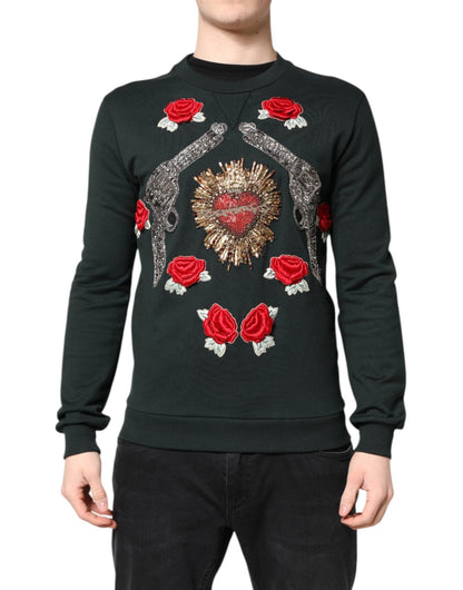 Dolce & Gabbana Black Sequined Embellished Pullover Sweater – IT44 | XS par Dolce & Gabbana | Disponible sur Sandy Store ByNet