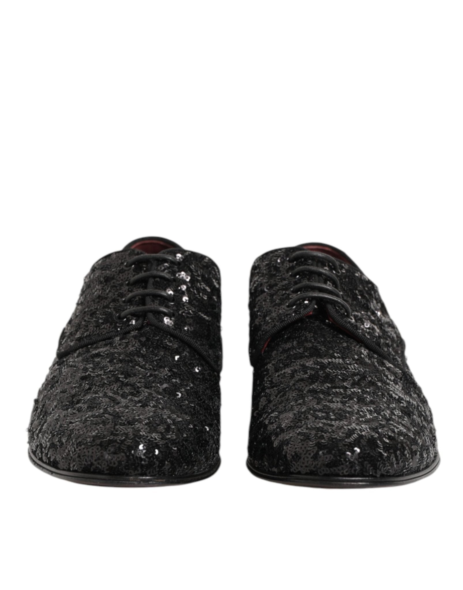 Dolce & Gabbana Black Sequined Lace Up Dress Men Derby Shoes – EU44/US11 par Dolce & Gabbana | Disponible sur Sandy Store ByNet
