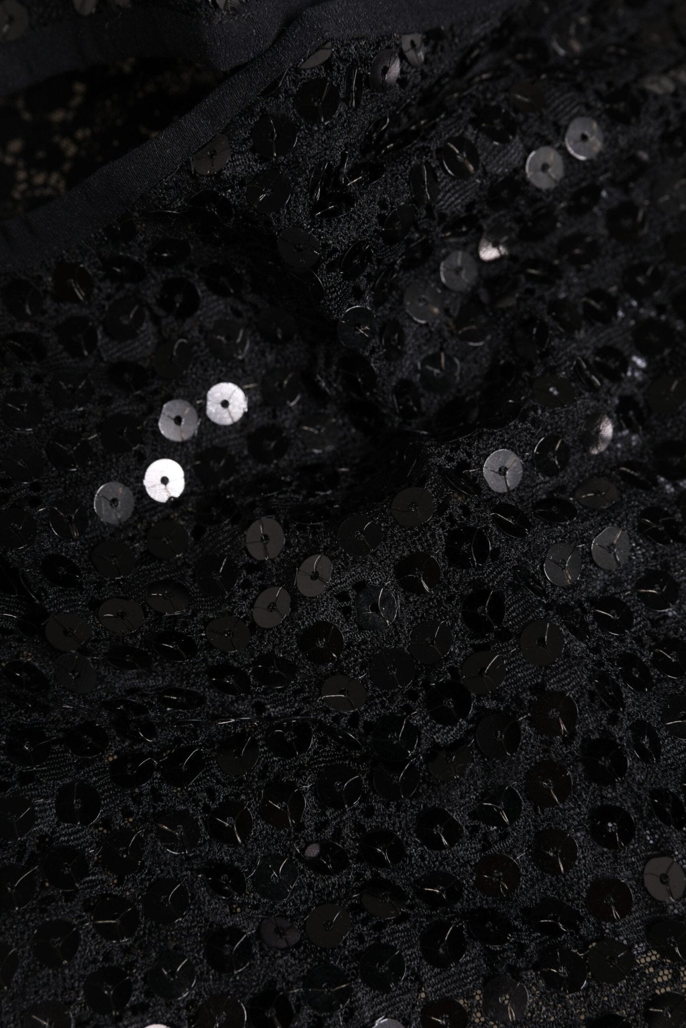 Dolce & Gabbana Black Sequined Nylon Ski Mask Balaclava Hat - Sandy Store ByNet