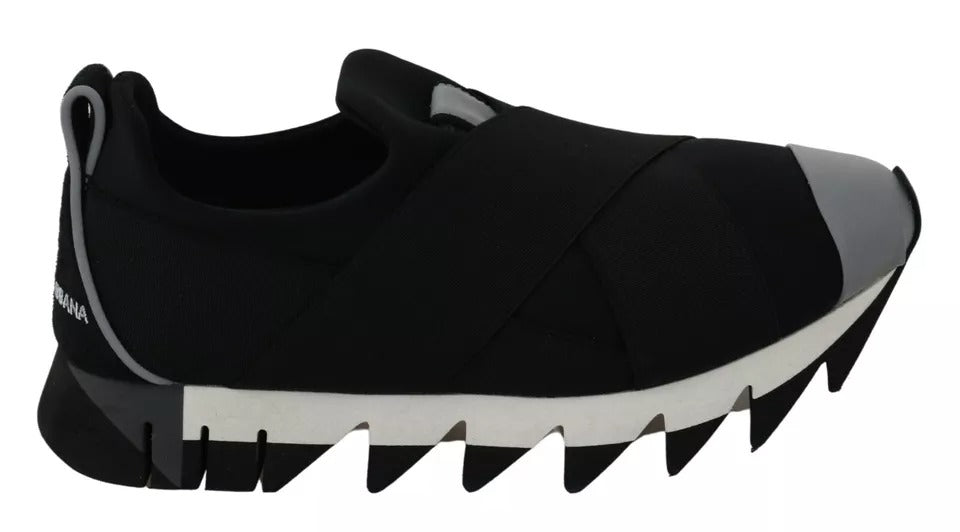 Dolce & Gabbana Black Shark Neoprene Stretch Sneakers Shoes – EU36/US5.5 par Dolce & Gabbana | Disponible sur Sandy Store ByNet