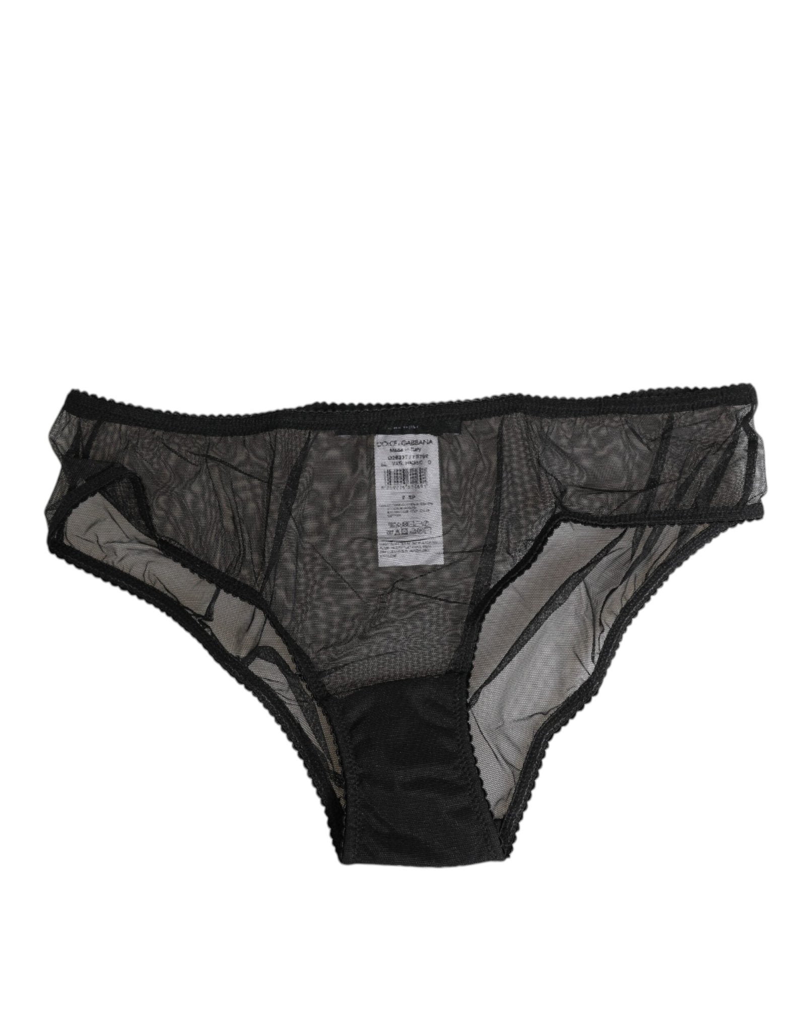 Dolce & Gabbana Black Sheer Mesh Lace Bikini Briefs Underwear – IT2 | S par Dolce & Gabbana | Disponible sur Sandy Store ByNet
