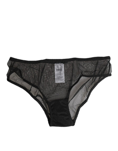 Dolce & Gabbana Black Sheer Mesh Lace Bikini Briefs Underwear – IT2 | S par Dolce & Gabbana | Disponible sur Sandy Store ByNet