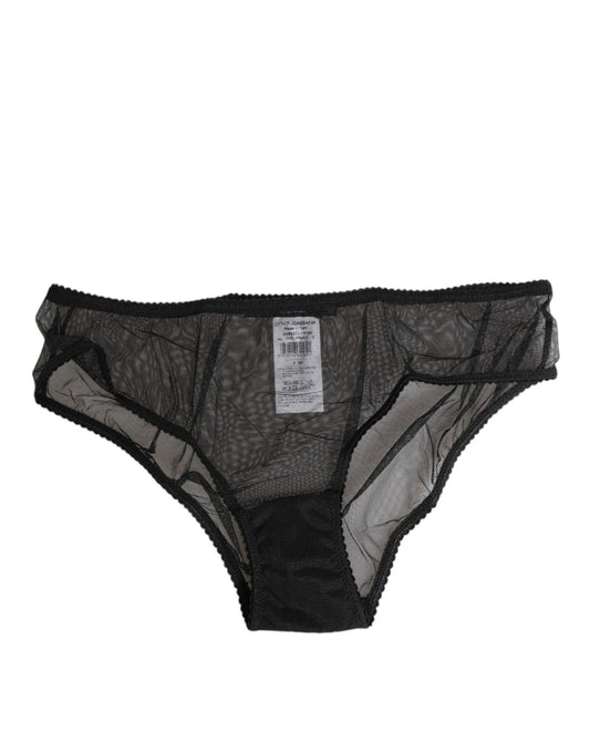 Dolce & Gabbana Black Sheer Mesh Lace Bikini Briefs Underwear – IT2 | S par Dolce & Gabbana | Disponible sur Sandy Store ByNet