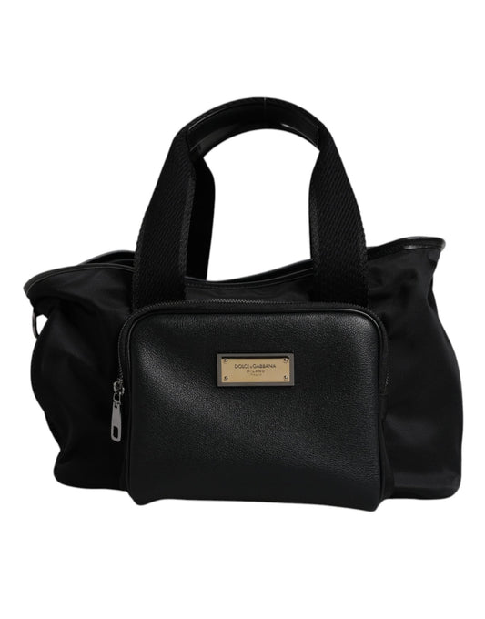 Dolce & Gabbana Black Shoulder Strap Pet Carry Logo Plaque Bag - Sandy Store ByNet