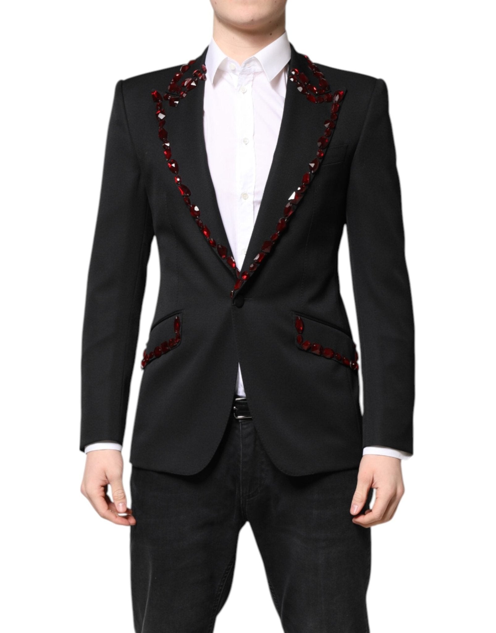 Dolce & Gabbana Black SICILIA CrystalEmbellished Coat Blazer – IT46 | S par Dolce & Gabbana | Disponible sur Sandy Store ByNet