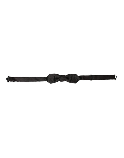 Dolce & Gabbana Black Silk Adjustable Neck Men Bow Tie – par Dolce & Gabbana | Disponible sur Sandy Store ByNet