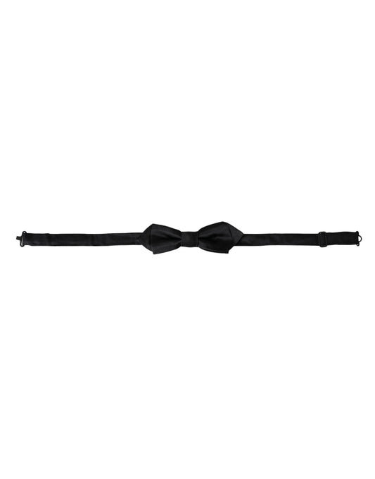 Dolce & Gabbana Black Silk Adjustable Neck Men Bow Tie – par Dolce & Gabbana | Disponible sur Sandy Store ByNet