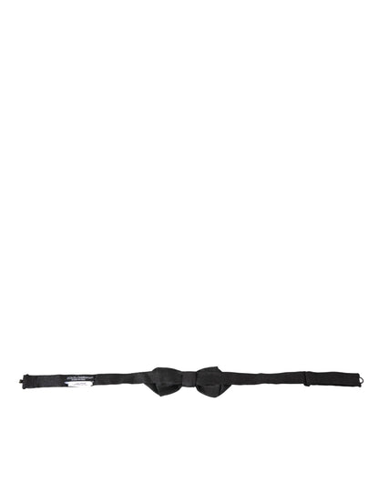 Dolce & Gabbana Black Silk Adjustable Neck Men Bow Tie – par Dolce & Gabbana | Disponible sur Sandy Store ByNet