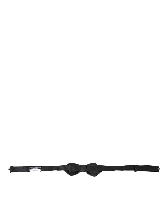 Dolce & Gabbana Black Silk Adjustable Neck Men Bow Tie – par Dolce & Gabbana | Disponible sur Sandy Store ByNet