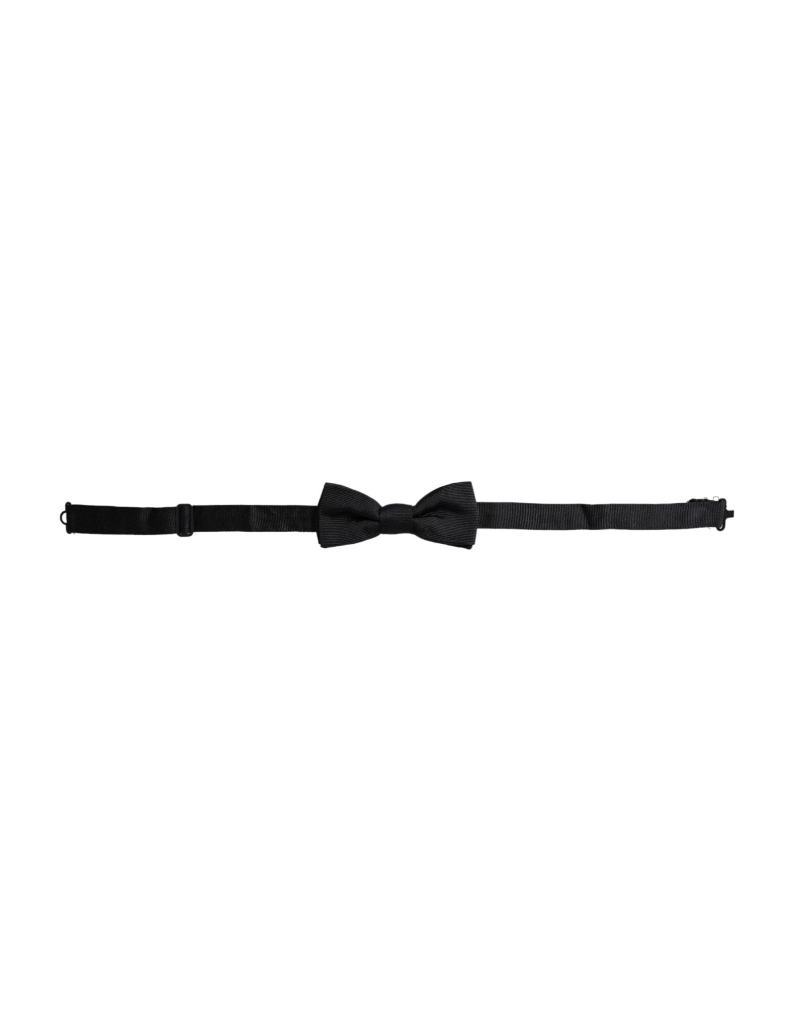 Dolce & Gabbana Black Silk Adjustable Neck Men Bow Tie – par Dolce & Gabbana | Disponible sur Sandy Store ByNet