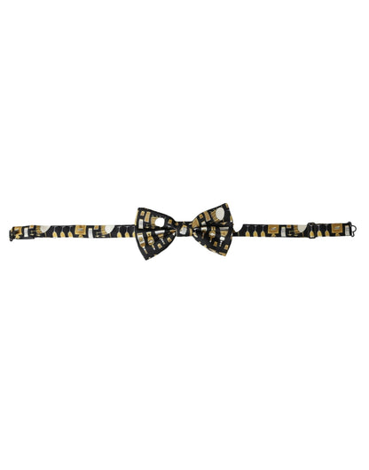 Dolce & Gabbana Black Silk Cocktail Adjustable Neck Men Bow Tie – par Dolce & Gabbana | Disponible sur Sandy Store ByNet