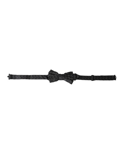 Dolce & Gabbana Black Silk Patterned Adjustable Neck Men Papillon Bow Tie – par Dolce & Gabbana | Disponible sur Sandy Store ByNet