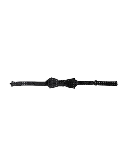 Dolce & Gabbana Black Silk Polka Dot Adjustable Neck Men Papillon Bow Tie – par Dolce & Gabbana | Disponible sur Sandy Store ByNet