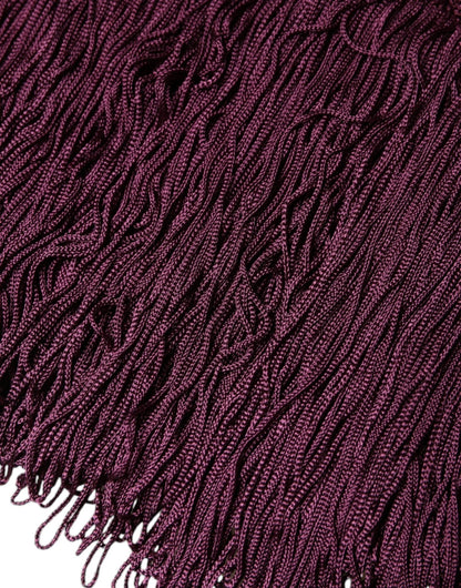 Dolce & Gabbana Black Silk Polka Dot Vneck Tassel Midi Dress – IT36|XXS par Dolce & Gabbana | Disponible sur Sandy Store ByNet