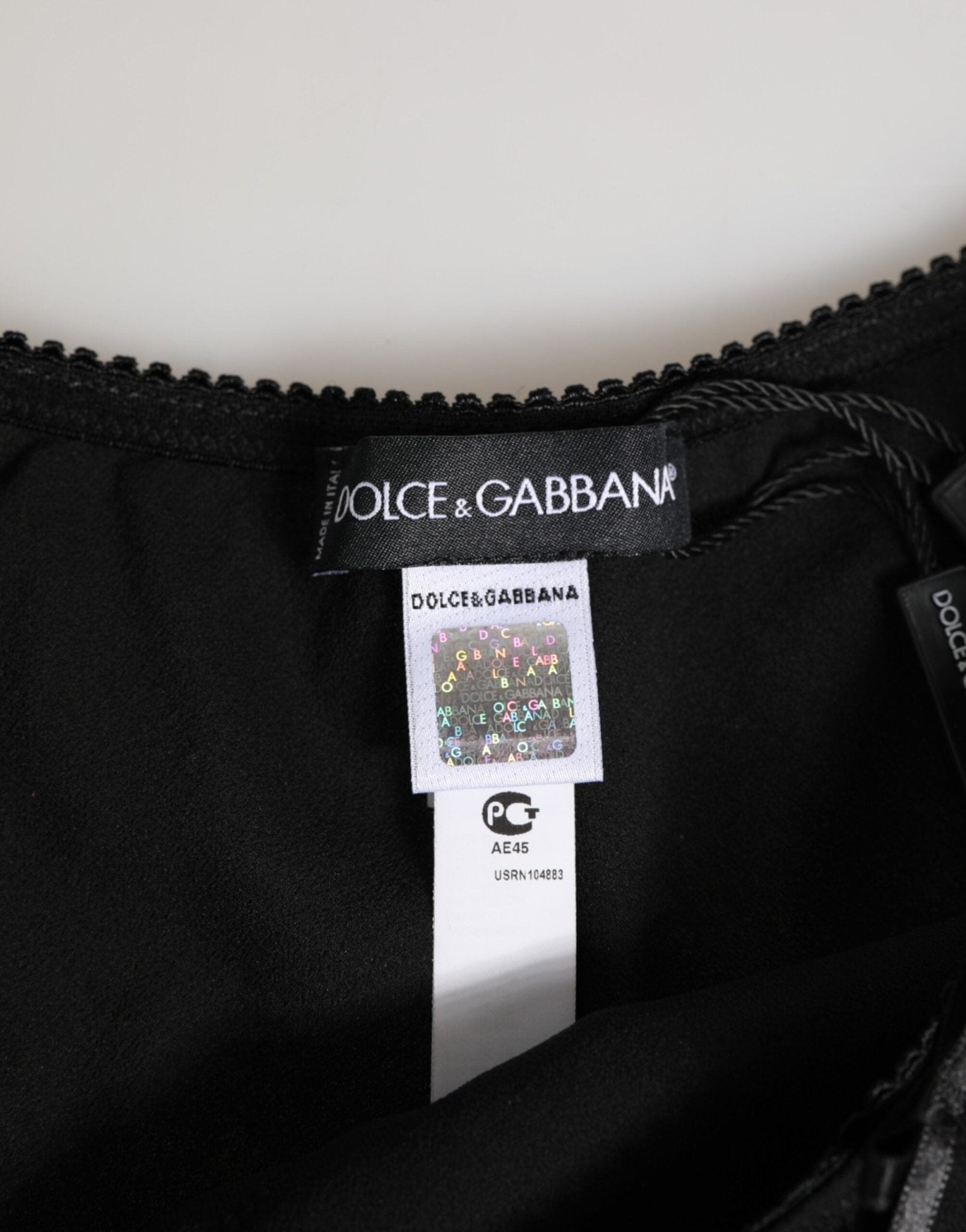 Dolce & Gabbana Black Silk Satin Floral Lace Panty Brief Underwear – IT1 | XS par Dolce & Gabbana | Disponible sur Sandy Store ByNet