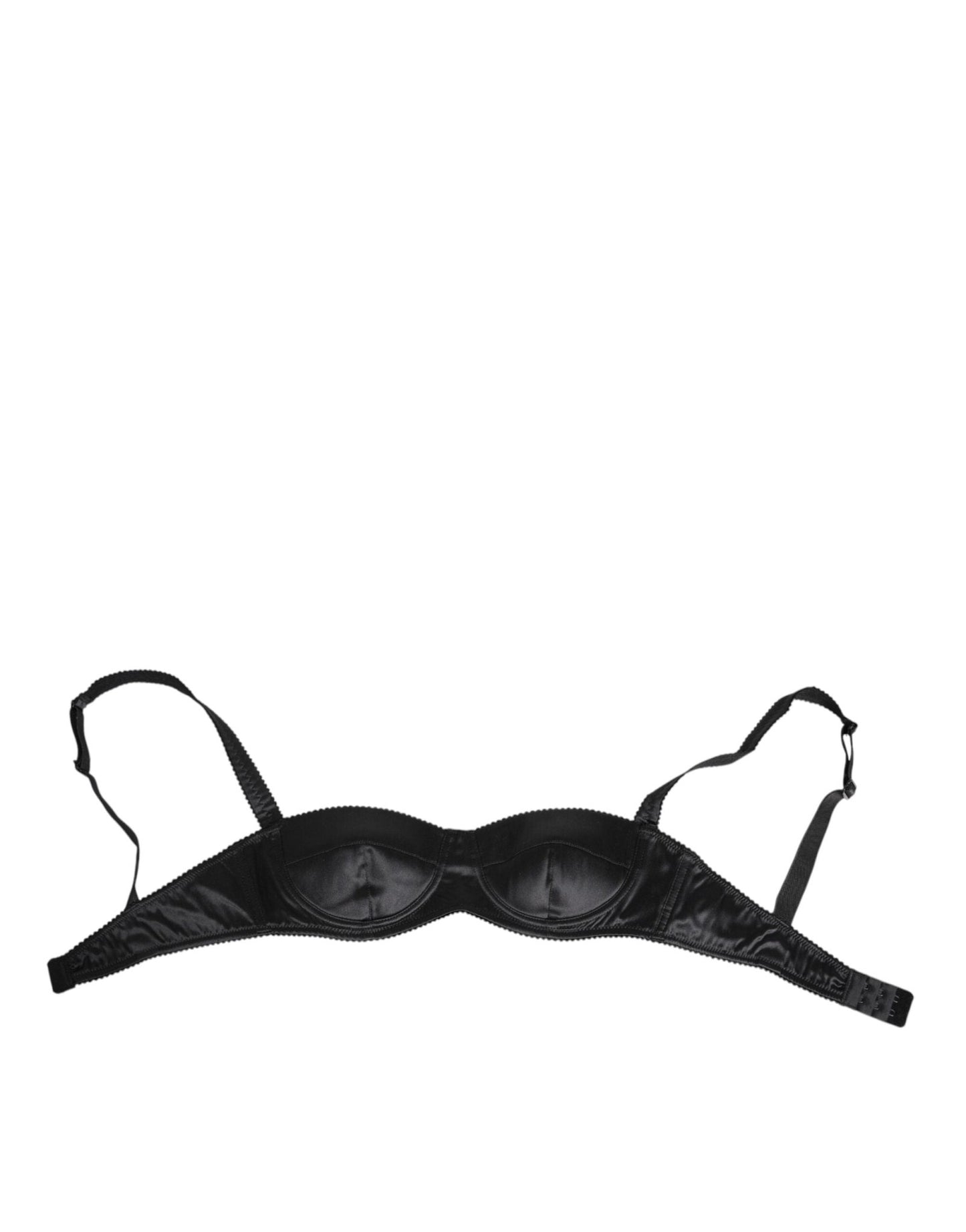 Dolce & Gabbana Black Silk Satin Wireless Lingerie Bra Underwear – IT1 | XS par Dolce & Gabbana | Disponible sur Sandy Store ByNet
