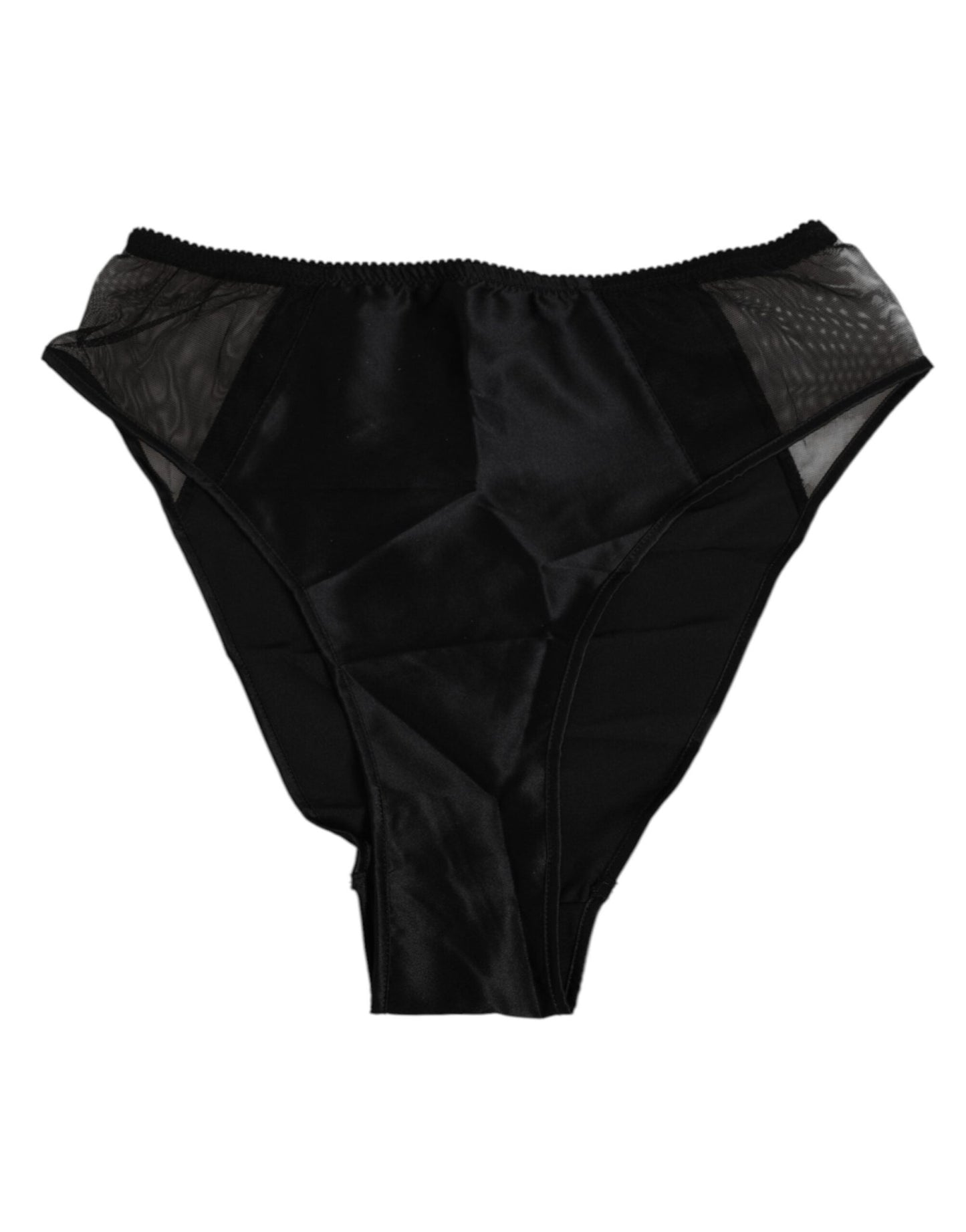 Dolce & Gabbana Black Silk Stretch High Waist Panty Underwear – IT2 | S par Dolce & Gabbana | Disponible sur Sandy Store ByNet