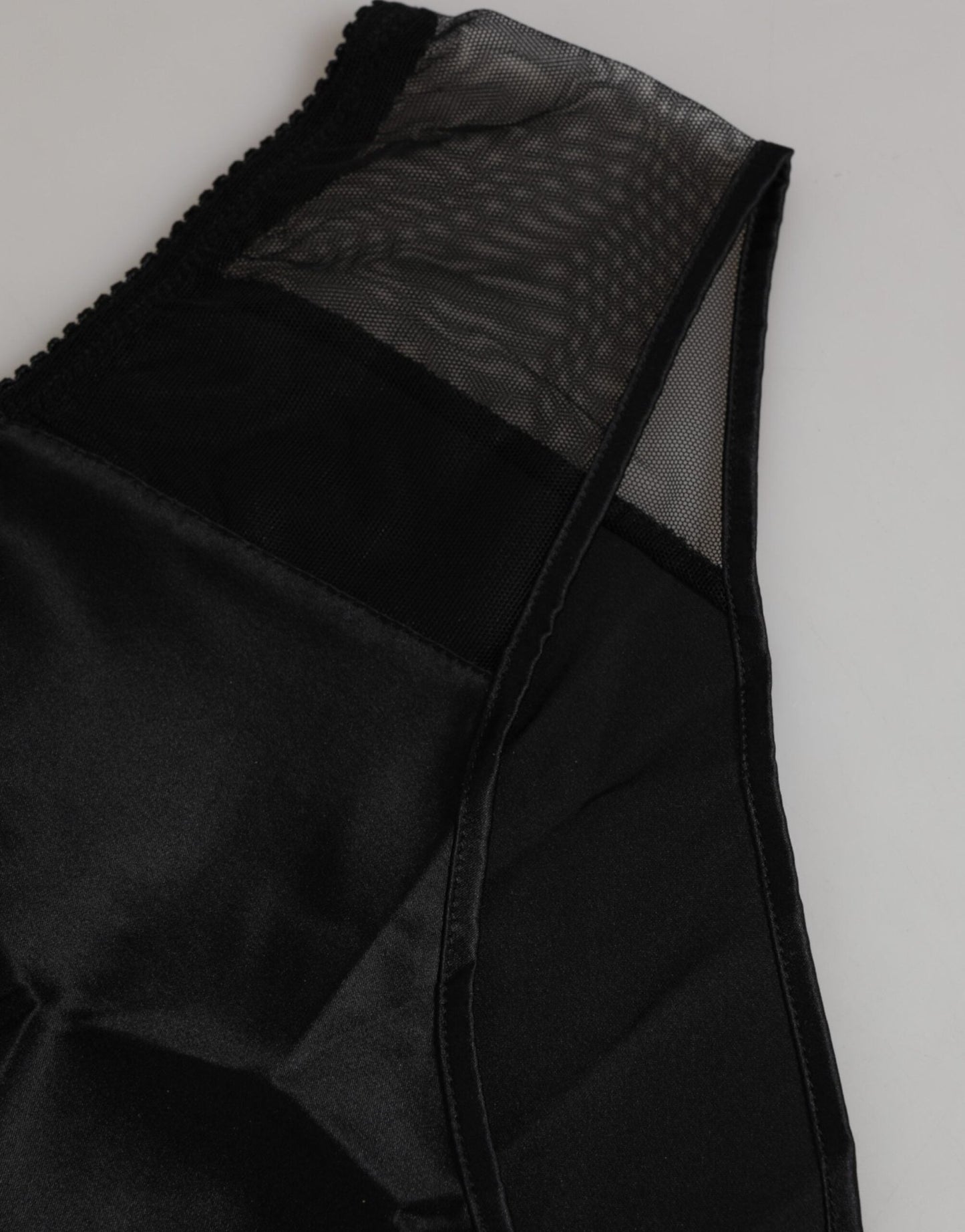 Dolce & Gabbana Black Silk Stretch High Waist Panty Underwear – IT2 | S par Dolce & Gabbana | Disponible sur Sandy Store ByNet