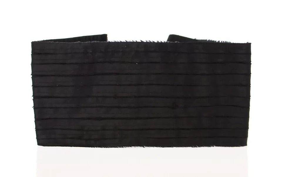 Dolce & Gabbana Black Silk Womens Waist Cummerbund - Sandy Store ByNet