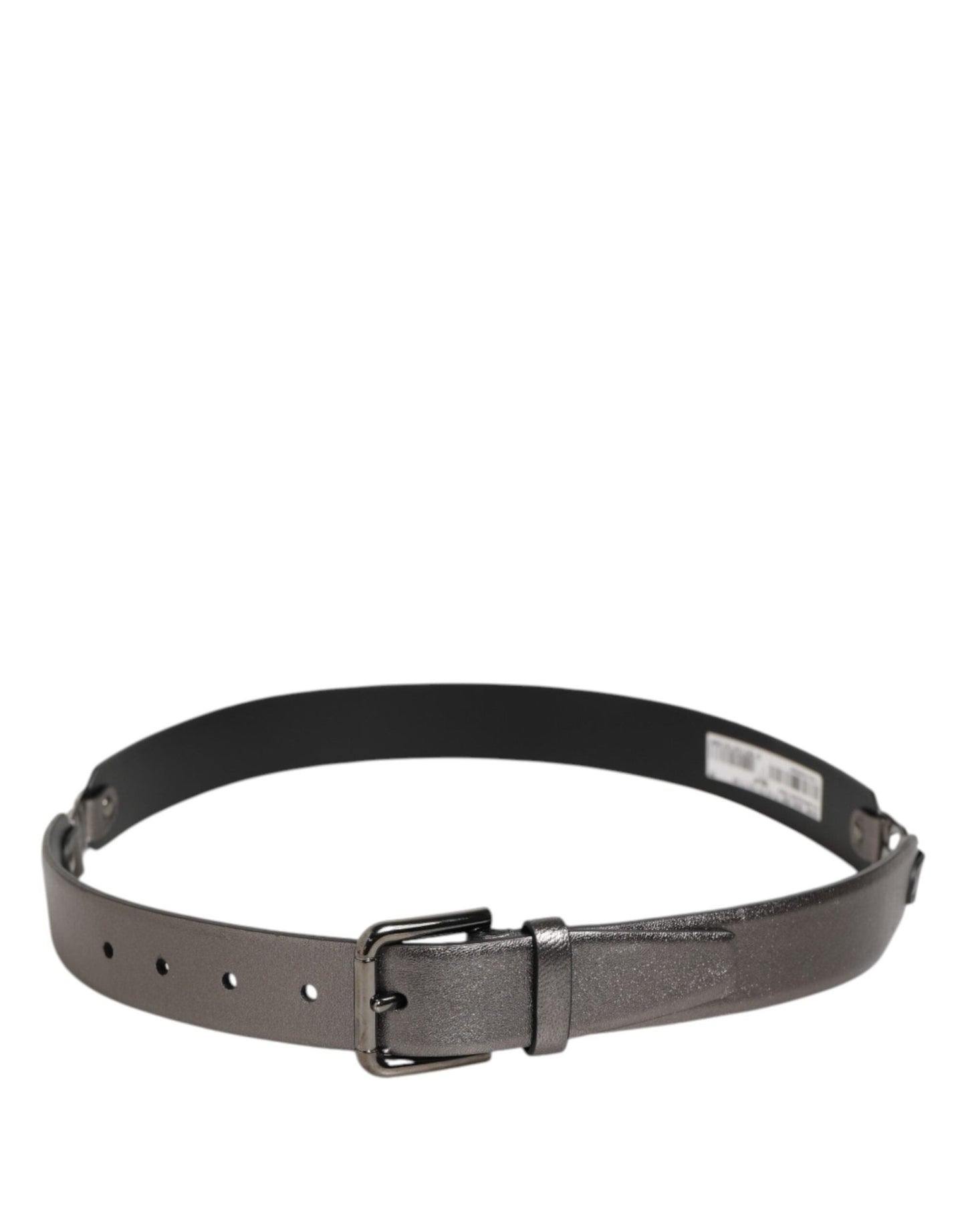 Dolce & Gabbana Black Silver Pebbled Texture Leather Buckle Men Belt – 85 cm / 34 Inches par Dolce & Gabbana | Disponible sur Sandy Store ByNet