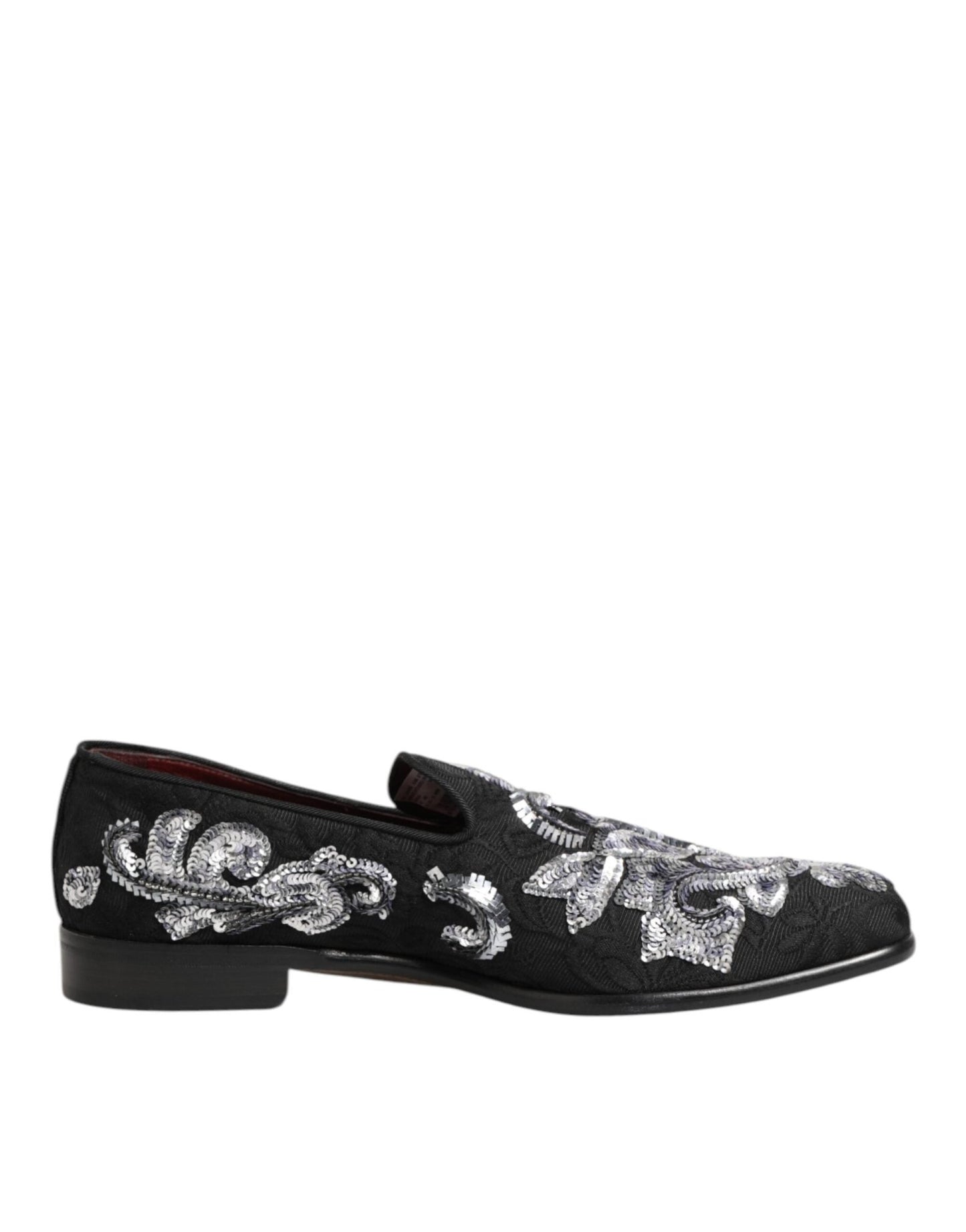 Dolce & Gabbana Black Silver Sequined Loafers Men Dress Shoes – EU44/US11 par Dolce & Gabbana | Disponible sur Sandy Store ByNet