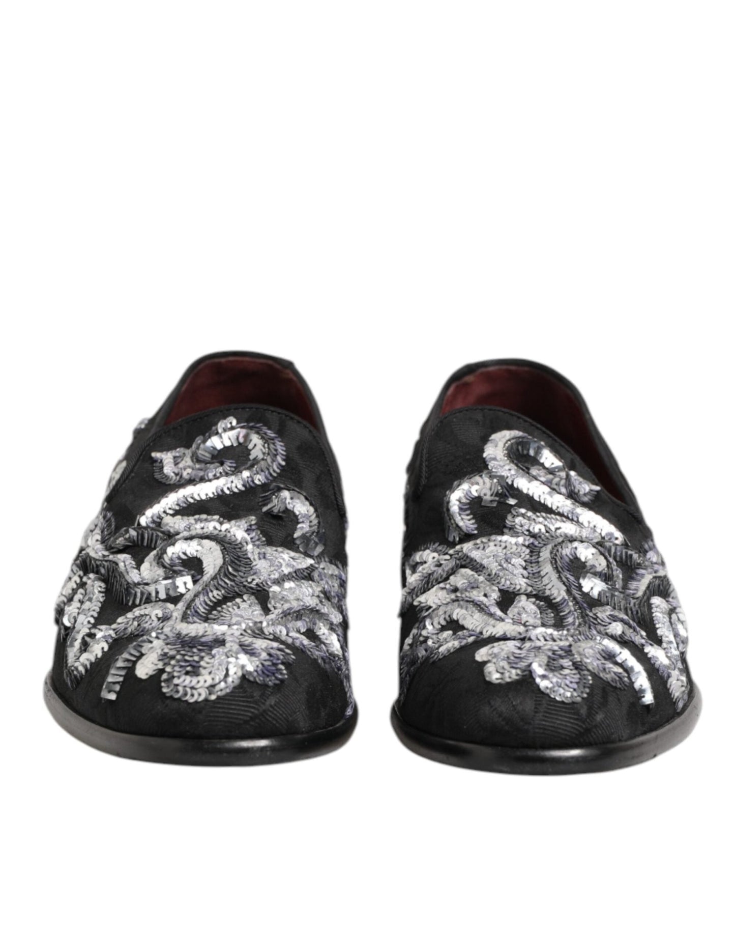Dolce & Gabbana Black Silver Sequined Loafers Men Dress Shoes – EU44/US11 par Dolce & Gabbana | Disponible sur Sandy Store ByNet
