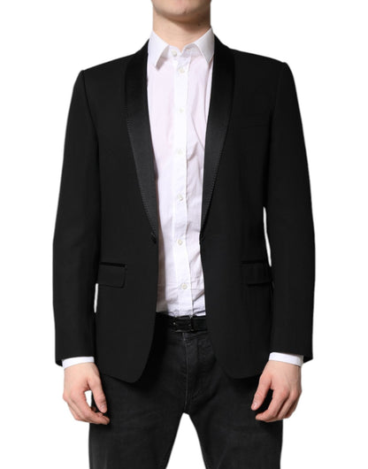 Dolce & Gabbana Black Single Breasted Men Coat MARTINI Blazer – IT46 | S par Dolce & Gabbana | Disponible sur Sandy Store ByNet